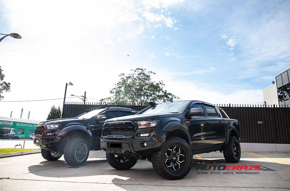 FORD RANGER AVENGER BLACK MACHINED FACE